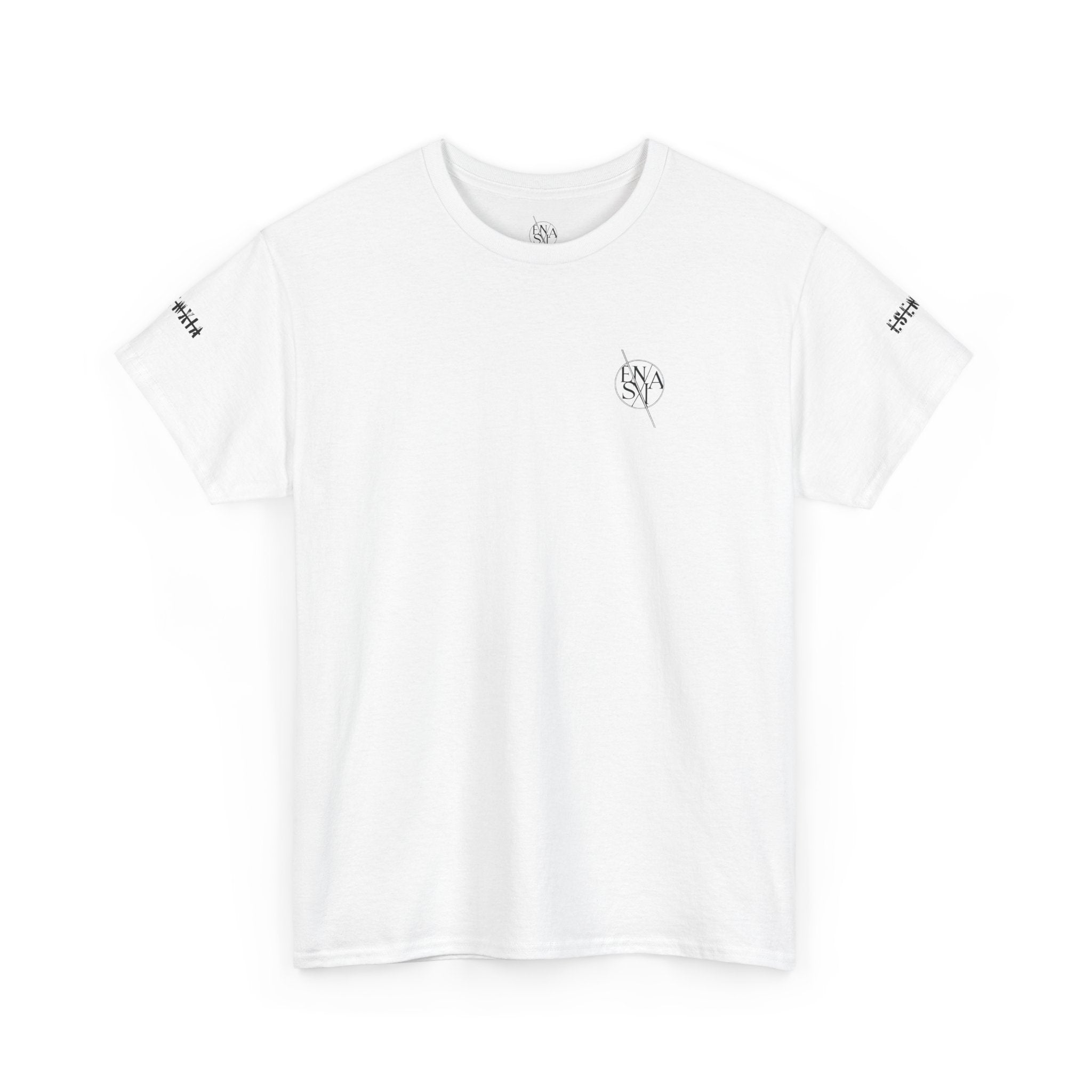Graphic Tee — ENASV Flame Logo Back Print Cotton T‑Shirt