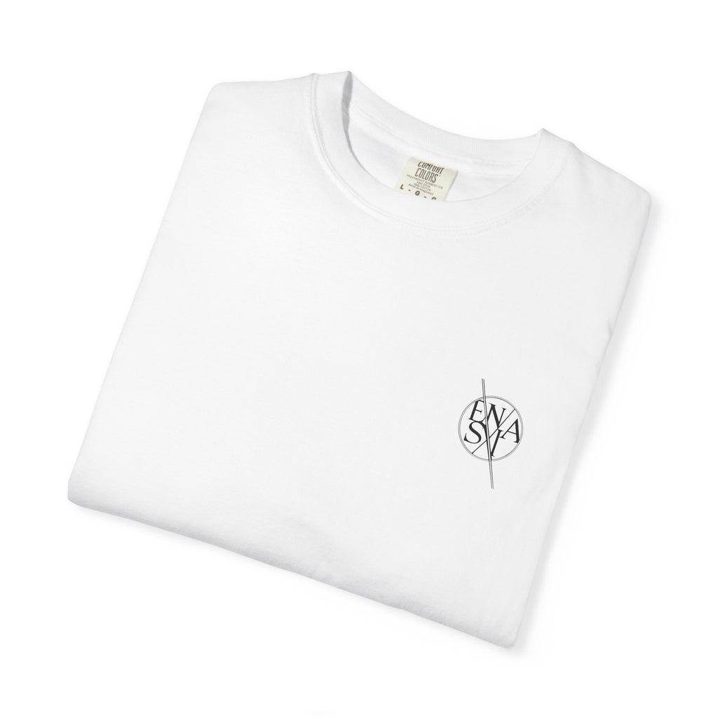 T-Shirt — ESENXIA Repeated Wave Logo Graphic Tee