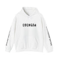 Esenxia Logo Hoodie — Minimalist Text Graphic Pullover with Sleeve Print