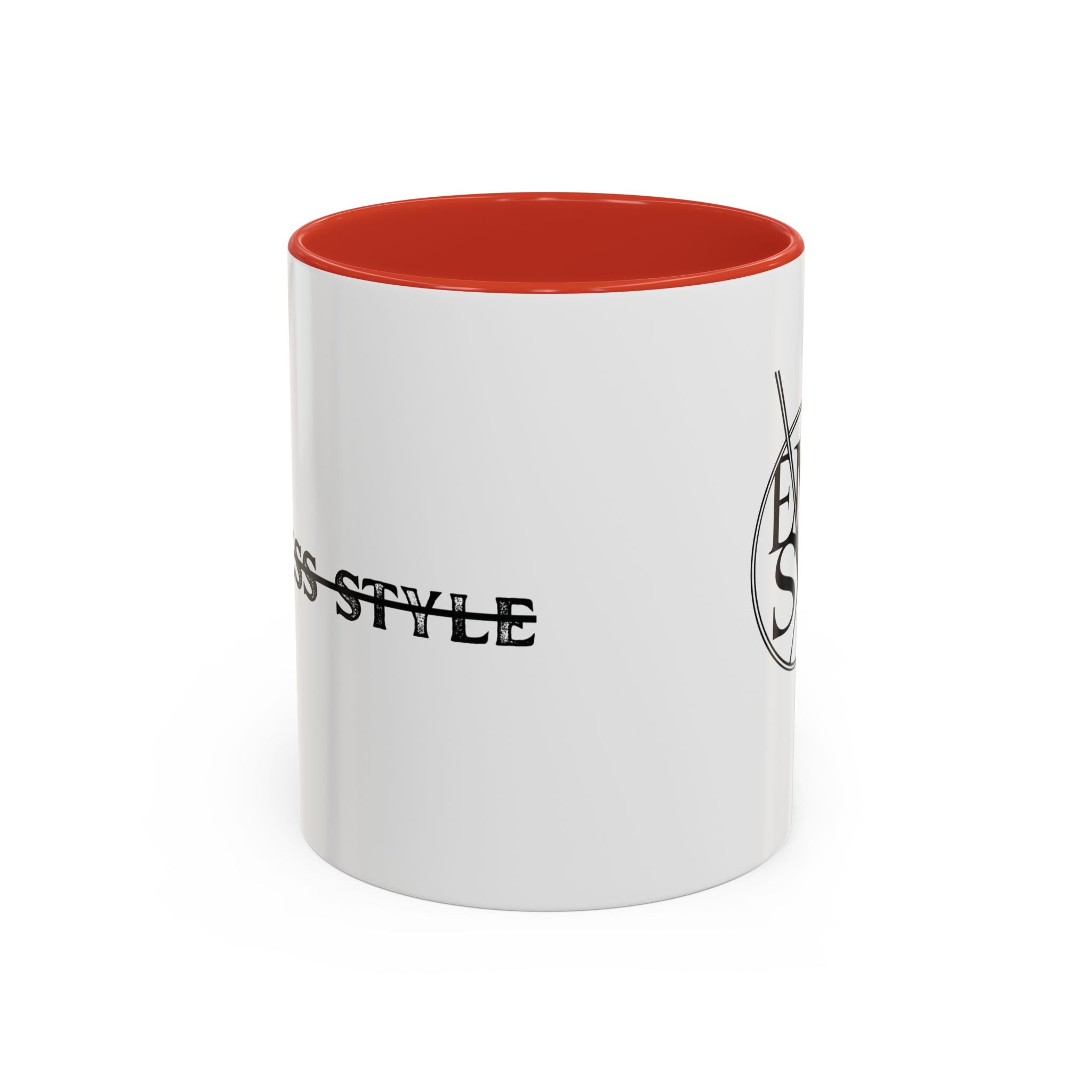 Accent Coffee Mug — Minimalist ENASL Logo Black-Handle Ceramic Mug (11/15oz)