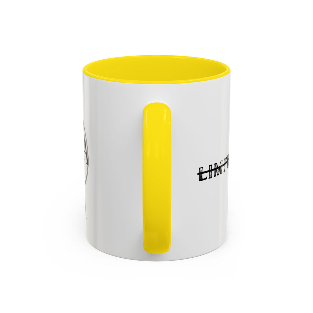 Accent Coffee Mug — Minimalist ENASL Logo Black-Handle Ceramic Mug (11/15oz)