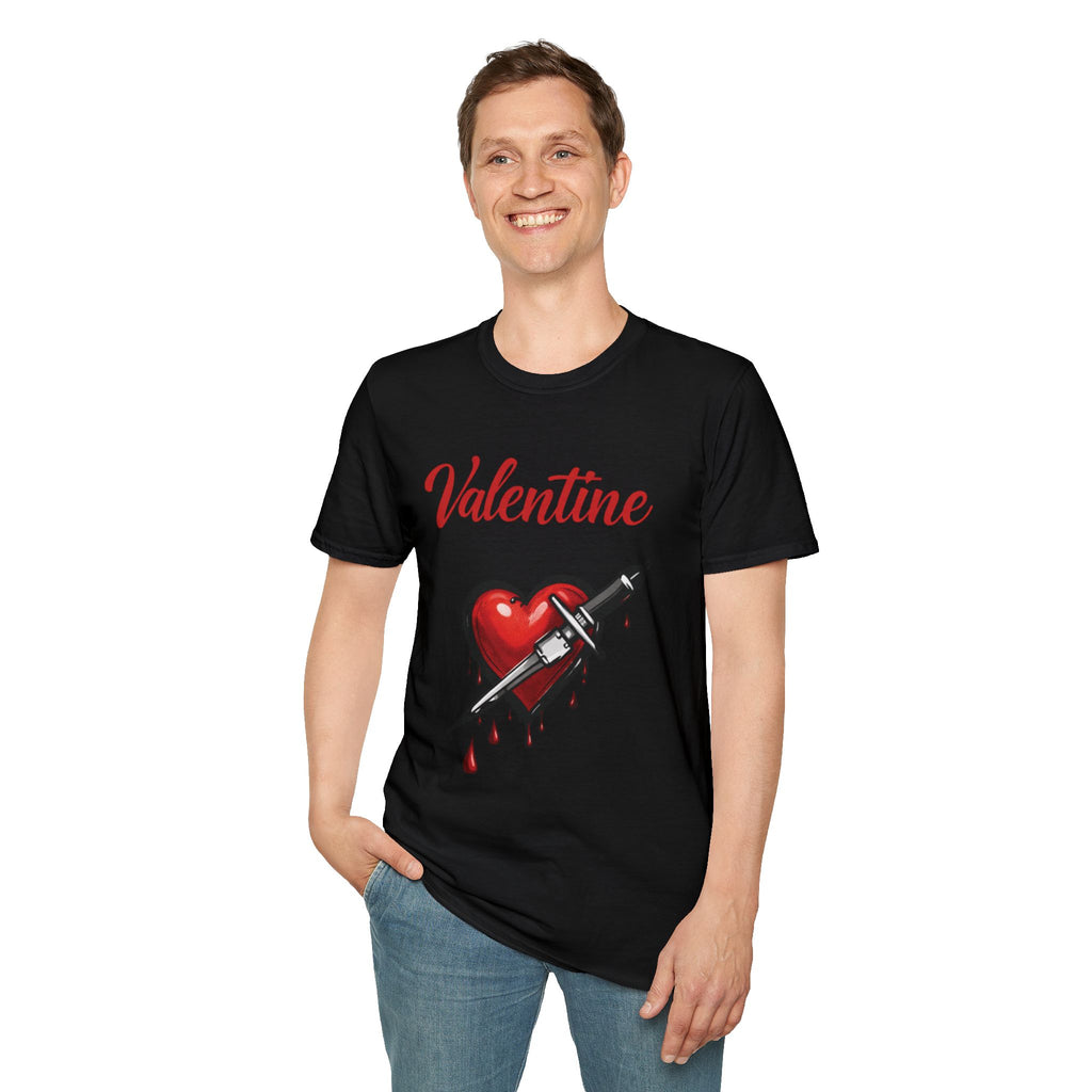 Valentine Dagger Heart T-Shirt — Gothic Valentine’s Day Tee