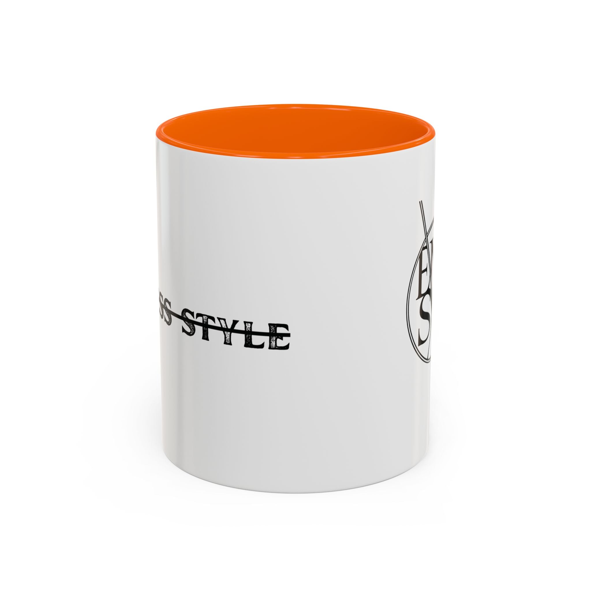 Accent Coffee Mug — Minimalist ENASL Logo Black-Handle Ceramic Mug (11/15oz)