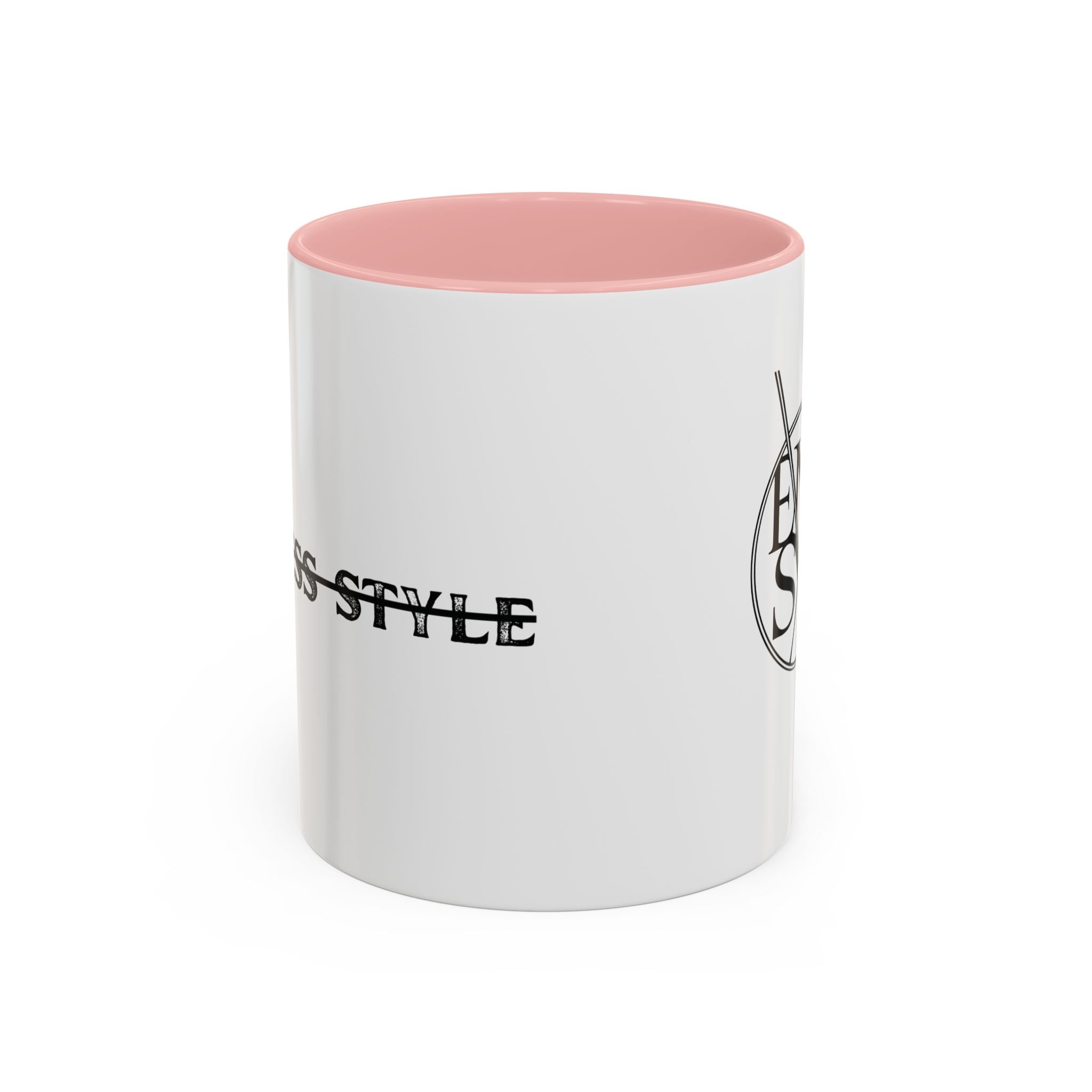 Accent Coffee Mug — Minimalist ENASL Logo Black-Handle Ceramic Mug (11/15oz)