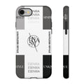 Gothic Monochrome Phone Case — 'ESENXIA' Logo Tough Case